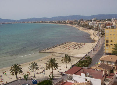 Die Playa de Palma auf Mallorca