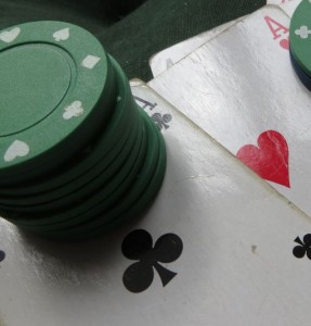 Pokerkarten und Pokerchips