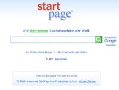 Starpage Suchmaschine Screenshot