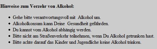 Alkoholverzehr Warnhinweis als JPG