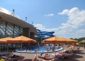 Außenbereich Aquaworld Budapest
